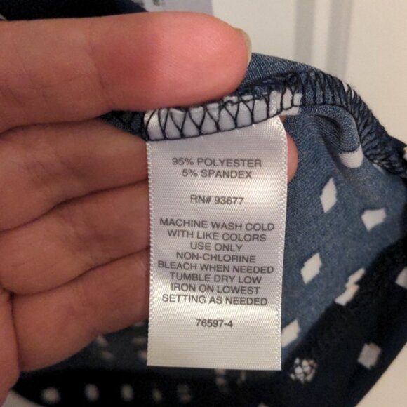 NWT Liz Claiborne XXL Polka Dot 2-Pack Faux Wrap Blouse Bundle - Picture 9 of 12